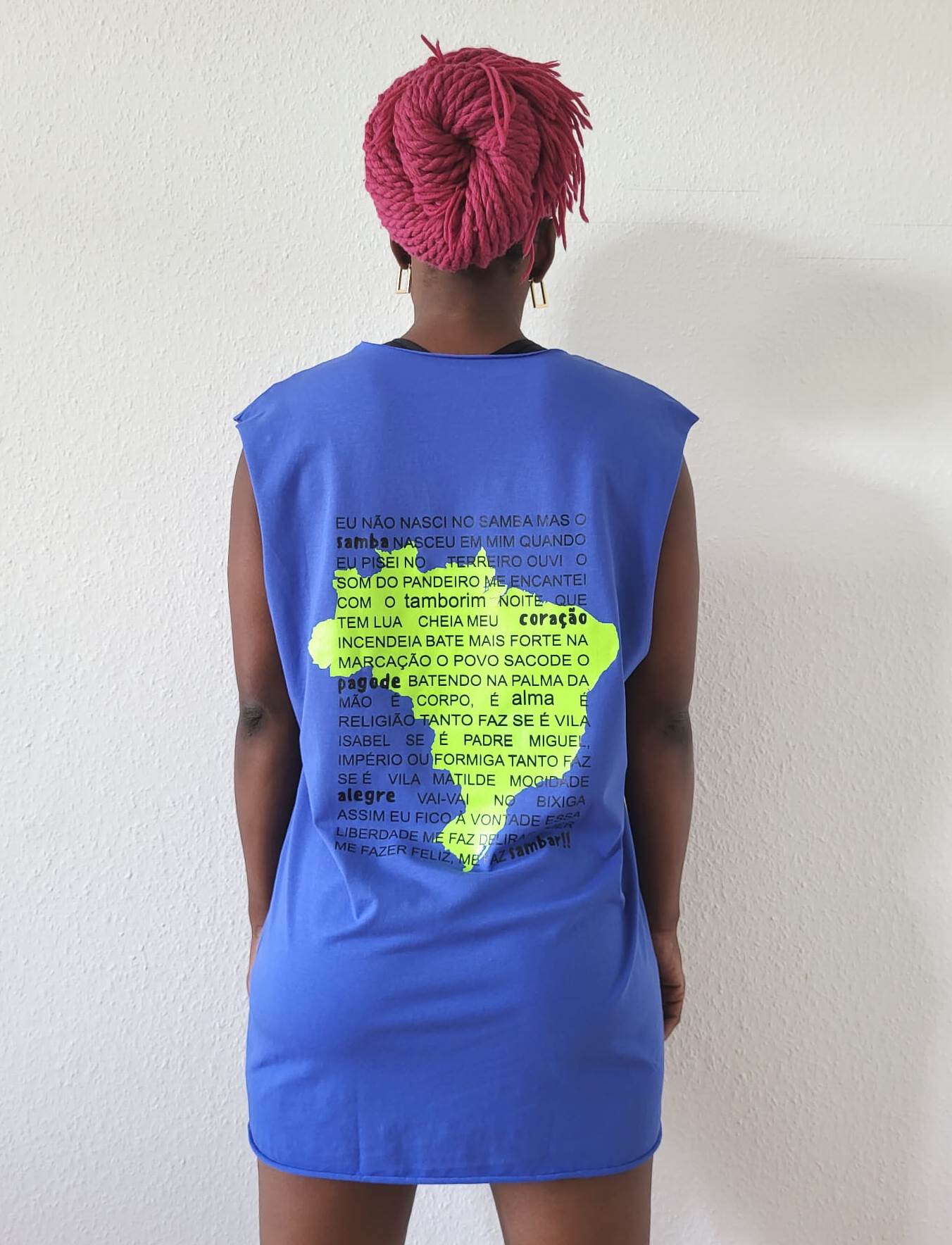 Ärmelloses T-Shirt BRASIL Blau
