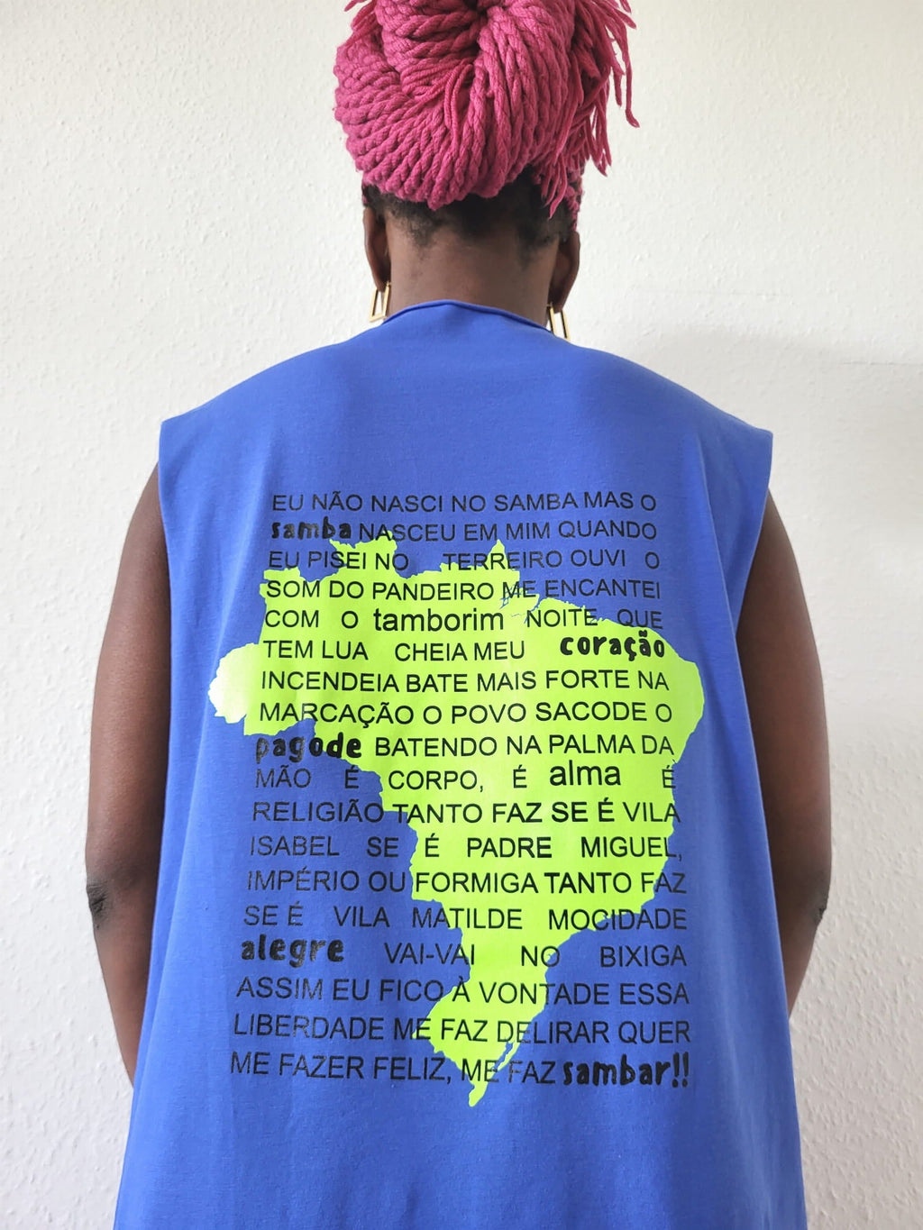 Ärmelloses T-Shirt BRASIL Blau