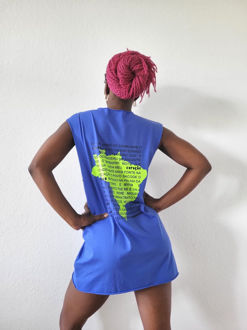 Ärmelloses T-Shirt BRASIL Blau