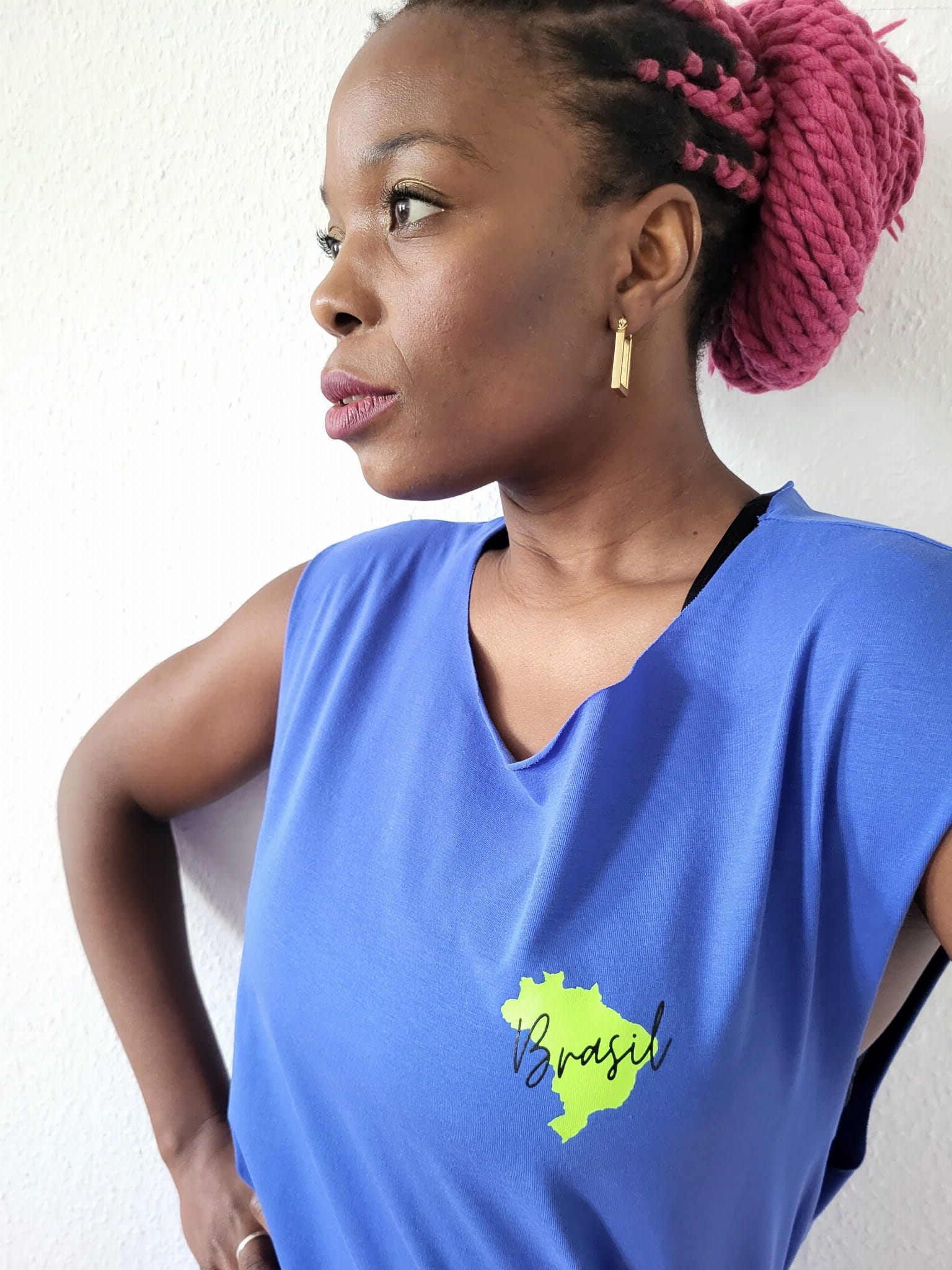 Ärmelloses T-Shirt BRASIL Blau