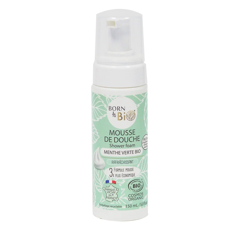 Mousse de Douche Menthe Verte - Certifiée Bio