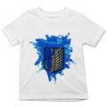 AOT Erkundungsbataillon Blaues Emblem T-Shirt