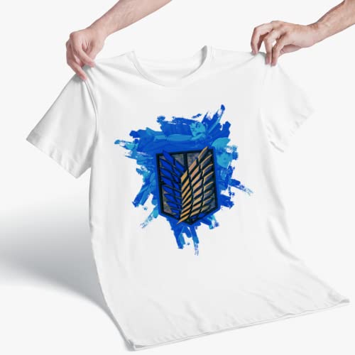 AOT Erkundungsbataillon Blaues Emblem T-Shirt