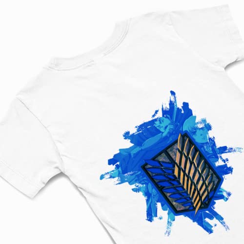 AOT Erkundungsbataillon Blaues Emblem T-Shirt